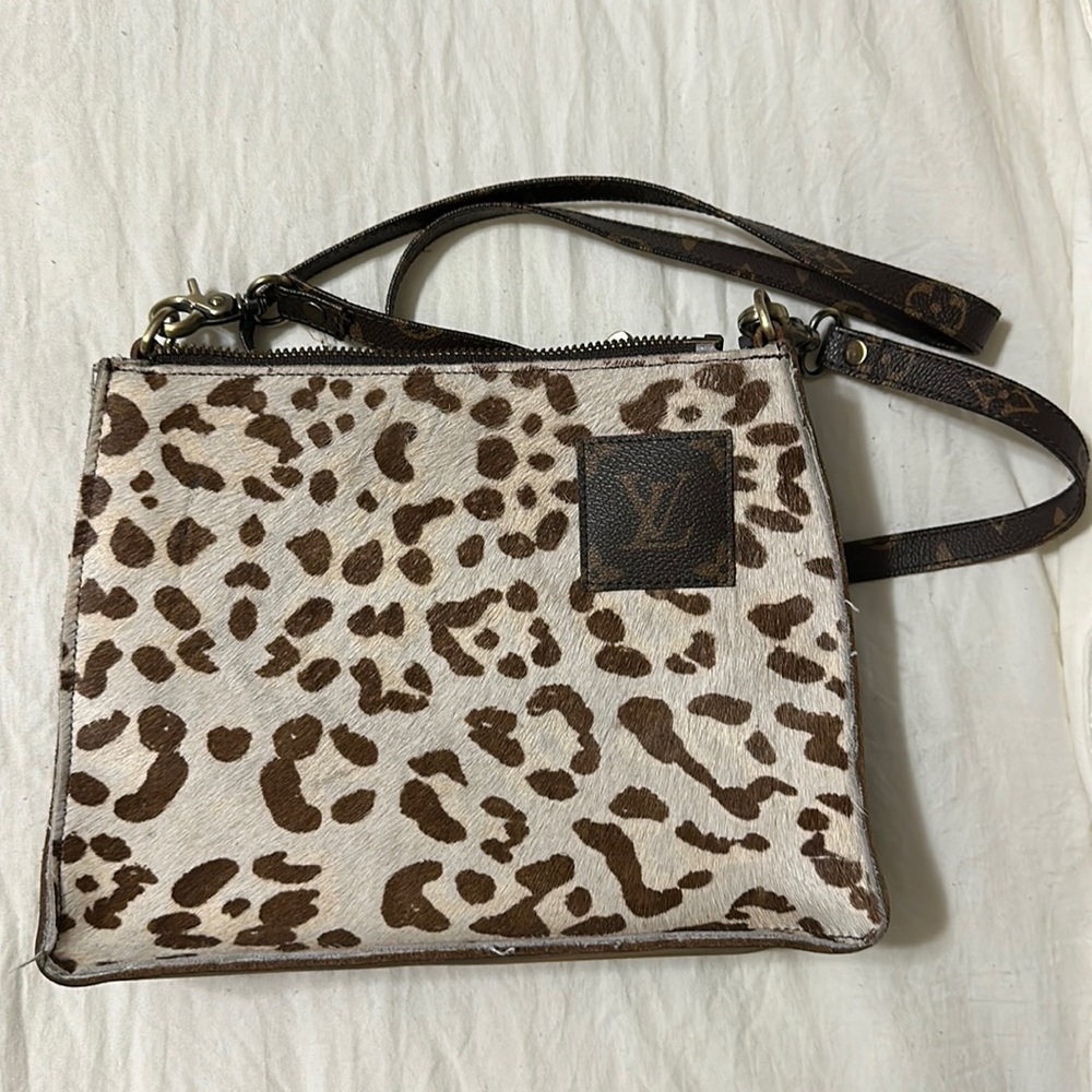 Cow print purse